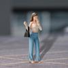 Simulation 1/64 Scale Miniature Figure Doll Resin Figurine with Fine Detail For Hobbyists And Scene Setting Accessories