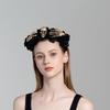 Skull Headband Halloween Tiaras And Crowns Halo Flower Headband Day of The Dead Headband Rose Flower Crown Hairband