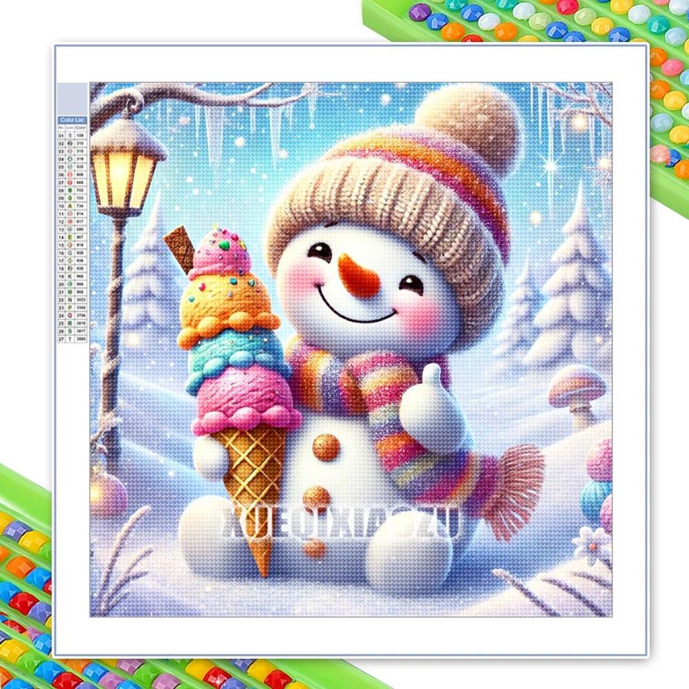 Santa Claus Diamond Painting New Arrivals 5D Diy Diamond Mosaic Snowman Cross Stitch Kits Cartoon Christmas Gift Wall Decor Art