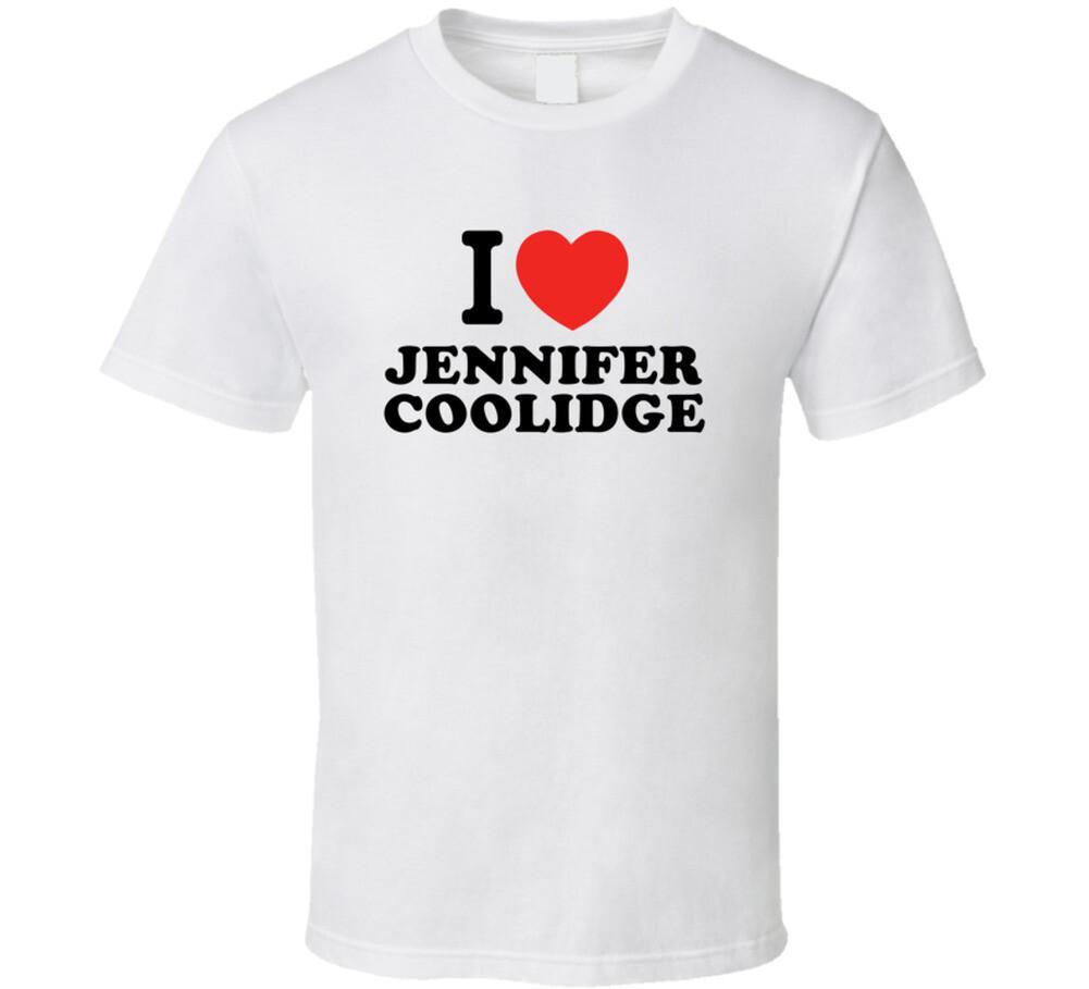 

I Heart Jennifer Coolidge Action Movie Star Actor Fan T Shirt Mens Womens Tees Top 2XL