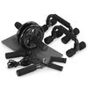 TOMSHOO AB Wheel Roller Kit Push-up Bars Knee Mat Jump Rope Hand Gripper - Home Gym Workout Both Men Women Core Strength Abdominal Exercises.