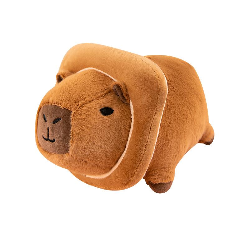 Party Capybara Turned Into Bee Plush Toy Bagel Toast Kapibara Doll Doll