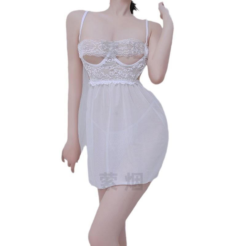 Sexy Underwear Suspender Nightgown Sexy Perspective Temptation Qqnt Bed Transparent Uniform Hot Suit