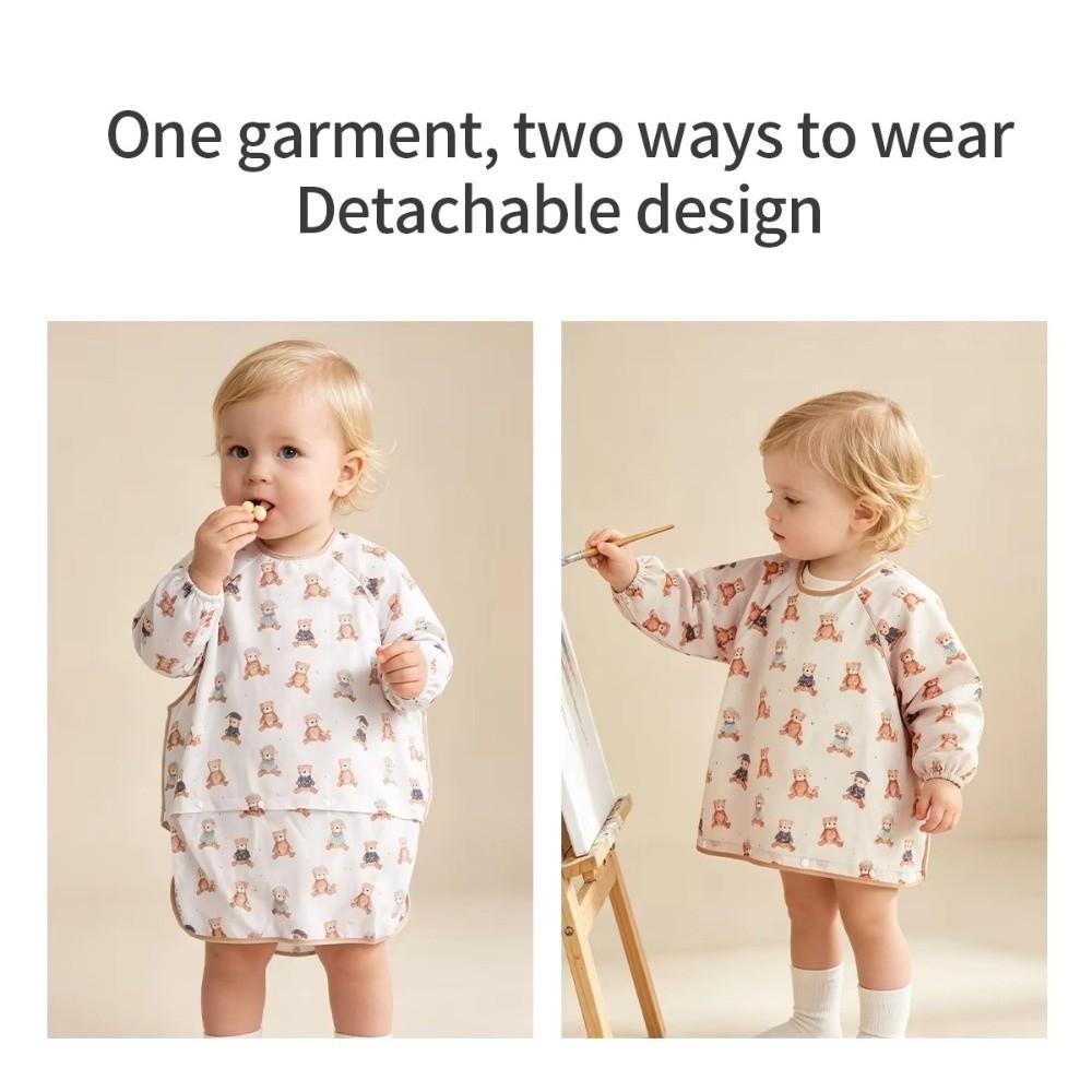 Waterproof Clean Feeding Bib Mess-Free Infant  Apron Smock New Baby Waterproof Bib