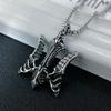 Viking Norse Trident Pendant Necklace Stainless Steel Jewelry for Men Women Retro Viking Accessories Gift
