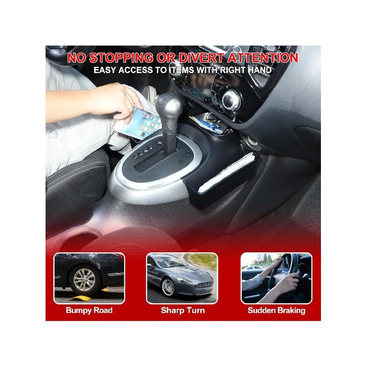 1PCS ABS Center Console Gear Shift Organizer Tray For Nissan Juke 2011-2019 Car Armrest Storage Box For Nissan Juke 2020-2024