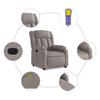 Electric Massage Chair Taupe Fabric