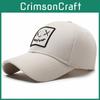 Trendy Embroidered Facial Expression Baseball Cap With Sunblock For Casual Wear And Sun Protection