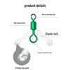 New Anti-Tangle Quick Clip Leader with Diverter, Figure-Eight Ring, Spring Swivel, Silicone Bean, and Split Design