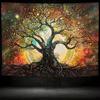 2D Psychedelic Tree of Life Galaxy Backdrop Banner
