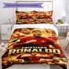 Pościel Cristiano Ronaldo Oddychająca Poszewka na Kołdrę z Poszewkami Dekoracja Domu Prezent Urodzinowy