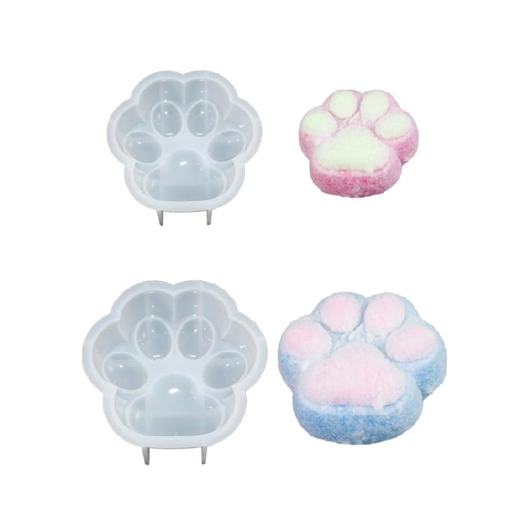 Pinching Mold Cute Cat Paw Silicone Molds Chocolate Muffins Cookie Molds Decors
