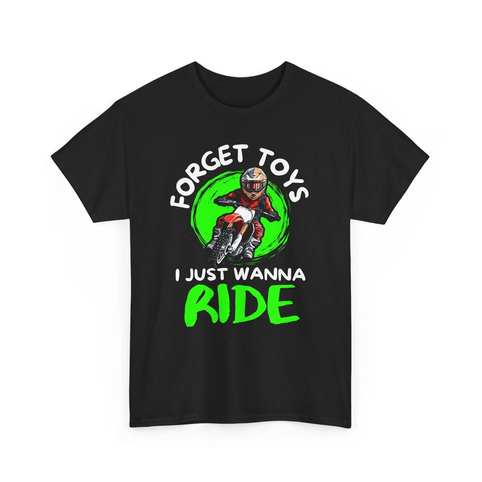 Cyclist T-Shirt | Biking Shirt | Forget Toys I Just Wanna| Bicycle shirt L