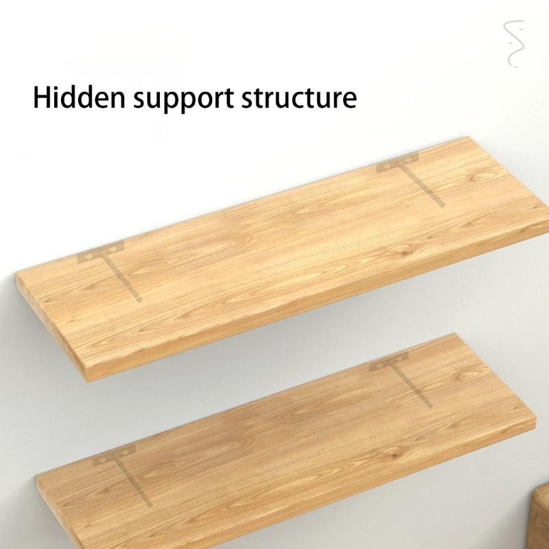 2Pcs Heavy Duty Shelf Brackets Adjustable Floating Shelf Bracket Easy Installation Metal Brackets Wall Shelf Support