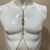 Europäische Und Amerikanische Neue Mode Doppel-Liebesform Brustkette Nachtclub Schmuck Voll Mit Diamanten Sexy Strass Körperkette Körperkette