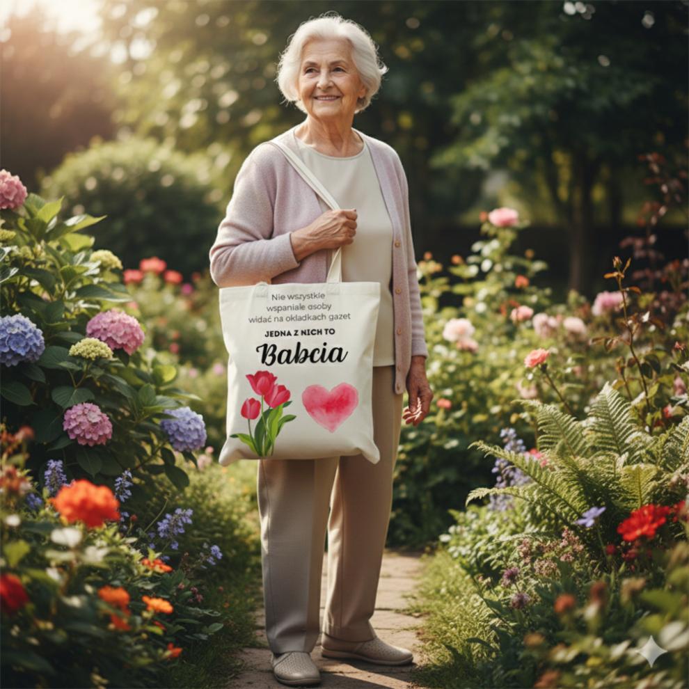 Printed Shopper Bag Gift For Grandma Grandma' Day Birthday [Bag3]