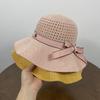 UV Protection Panama Hat Bowknot Fishermen Cap New Visor Hat  Summer