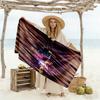 Dynamic Soccer Player Pose Beach Towel Soft Durable Quick-Dry Comfortable Lightweight