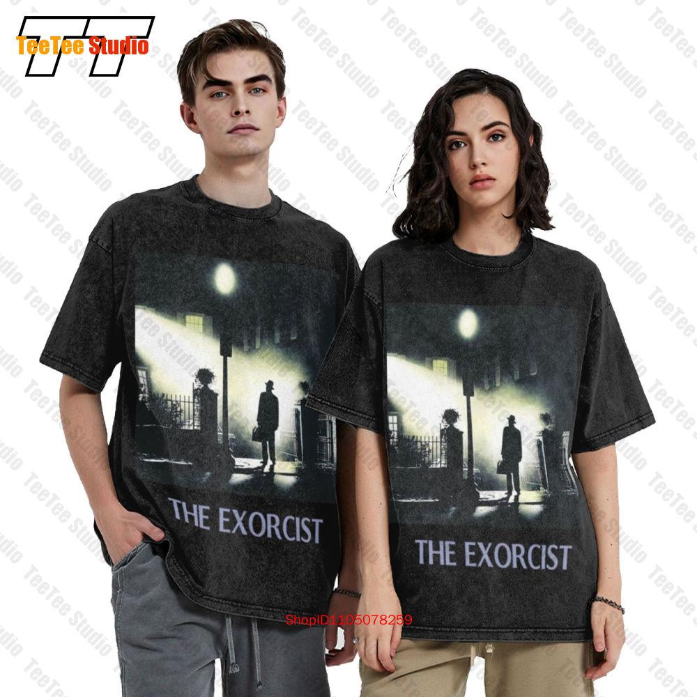 The Exorcist Movie Poster William Peter Blatty Scary Movie Vintage TShirt VXH S