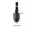 Mini Keyless Drill Chuck 0.3-8mm Self-Tighten Electric Drill Bits Collet Fixture Tools 1/4" Hex Shank Quick Change Converter