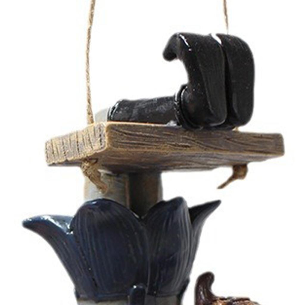 Pryskyřičná Houpací Víla Socha Strom Závěsná Ozdoba Houpající se Figurka Dekorace pro Venkovní Zahradu Nádvoří