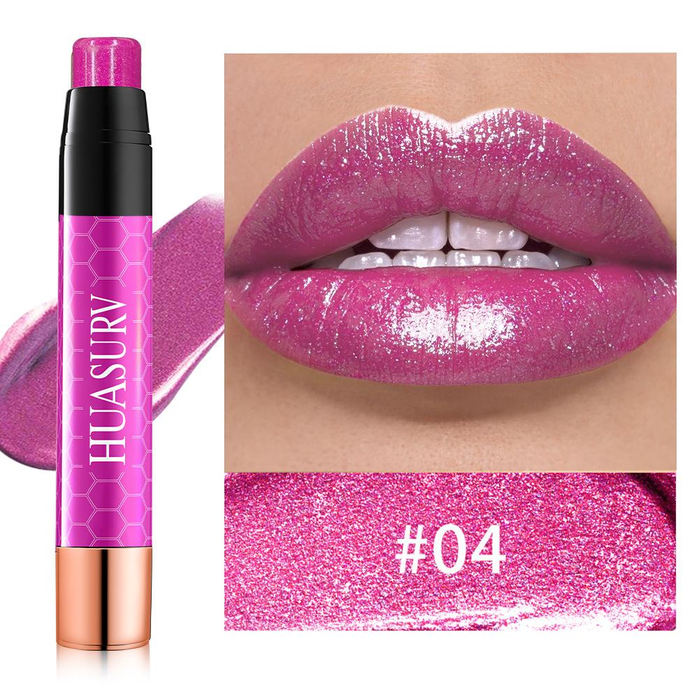 

HUASURV Десятицветная стойкая перламутровая губная помада, увлажняющая цвет лица, легко наносится, перламутровый блеск