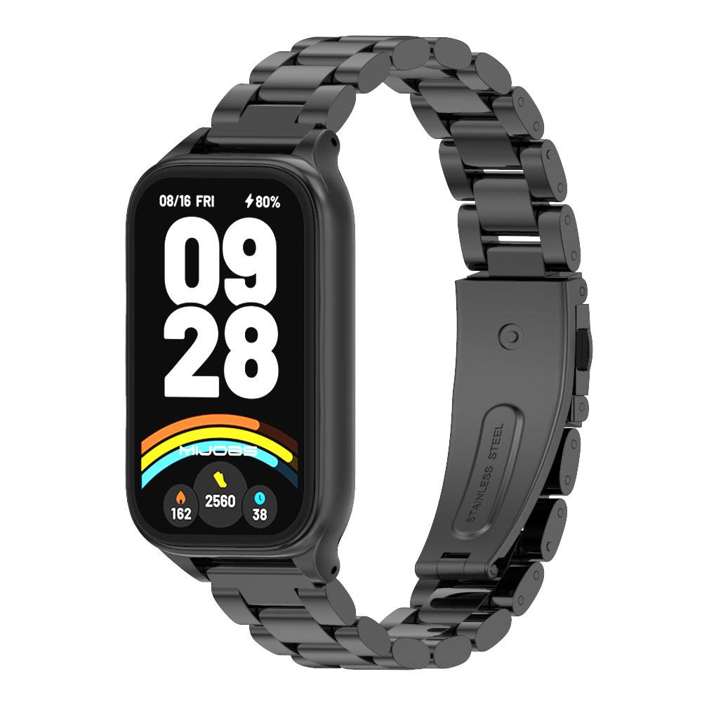 For Smart Band 9 Active Strap Smart Bracelet Mi Band 9 Active Strap Metal Stainless Steel Replacement Wrist Watchband