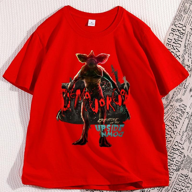 

Demogorgon Flower Graphic T Shirts Casual Cotton Short Sleeve Round Neck Tshirt Mens Clothing Streetwear Tee Shirt Male Clothes S