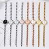 Exquisite Alloy Watch Women'S Simple Temperament Thin Belt Small High-End Quartz Watch