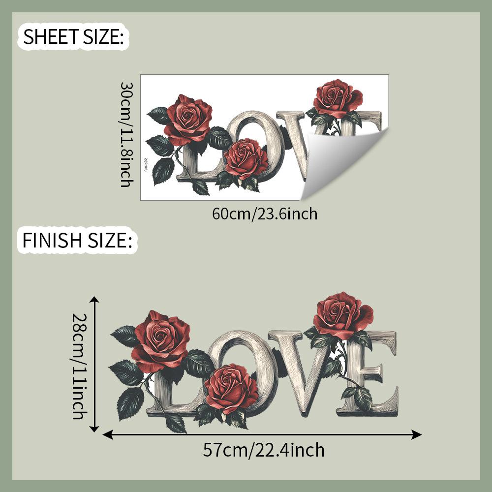 

Наклейки в форме роз для спальни, гостиной, прихожей, домашнего фона и украшения стен