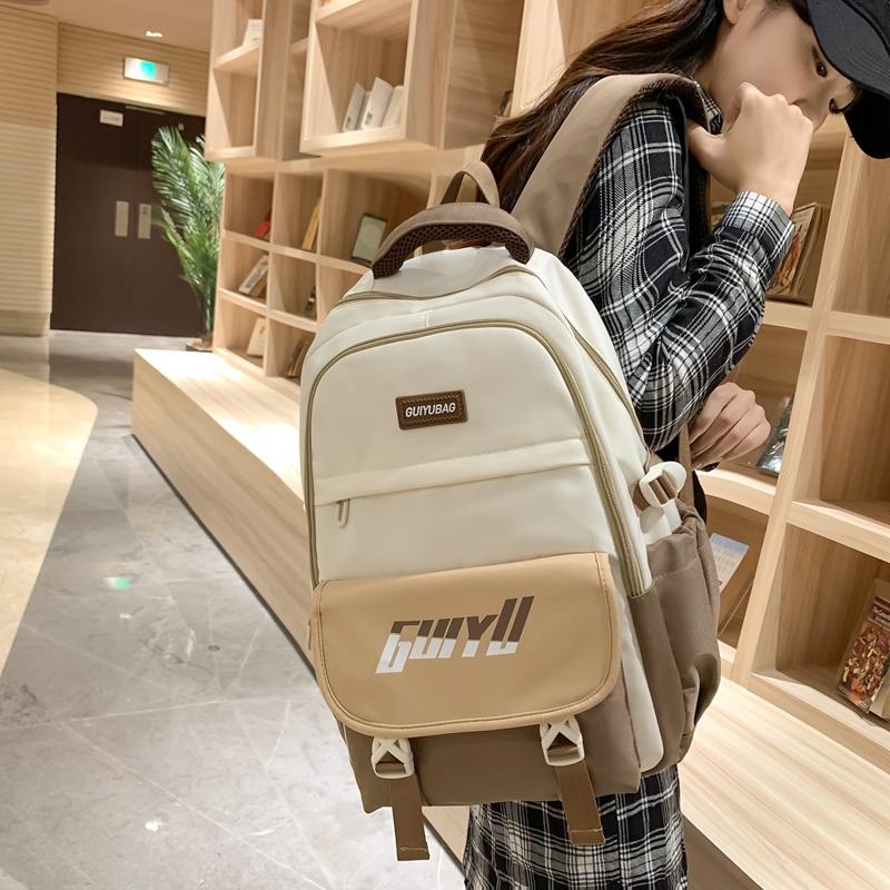 Großer Rucksack im College-Stil für Studenten, Schulranzen für Mädchen, Reiserucksack