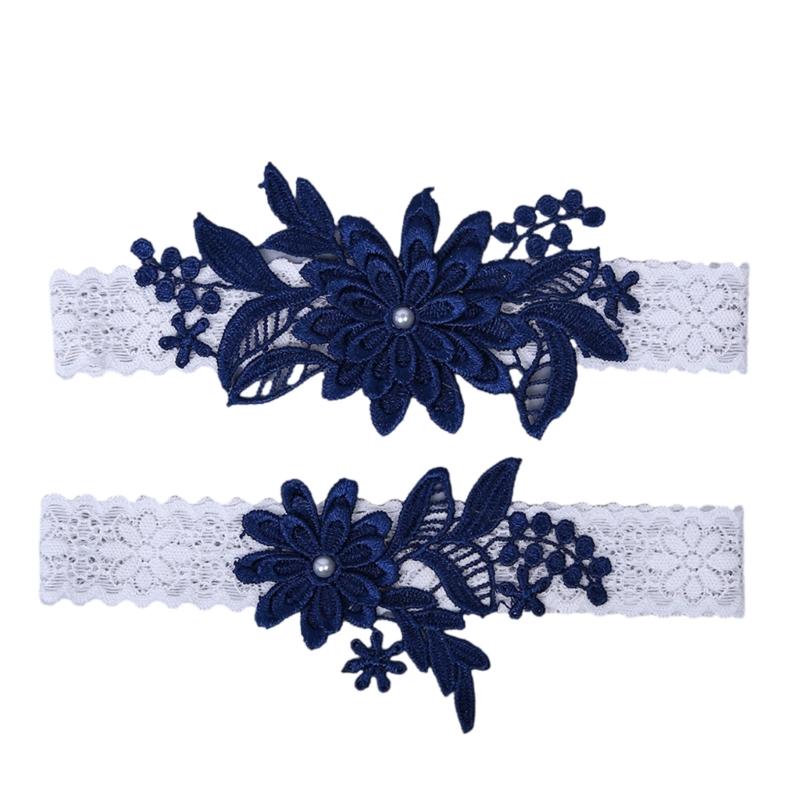 Breathable Comfortable Lace Bridal Garter Set For Day Wear In Weddings Celebrations