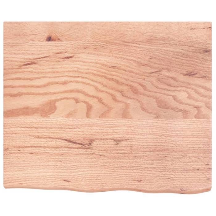 VidaXL Dessus de table marron clair 60x50x4 cm bois chêne traité 3156348