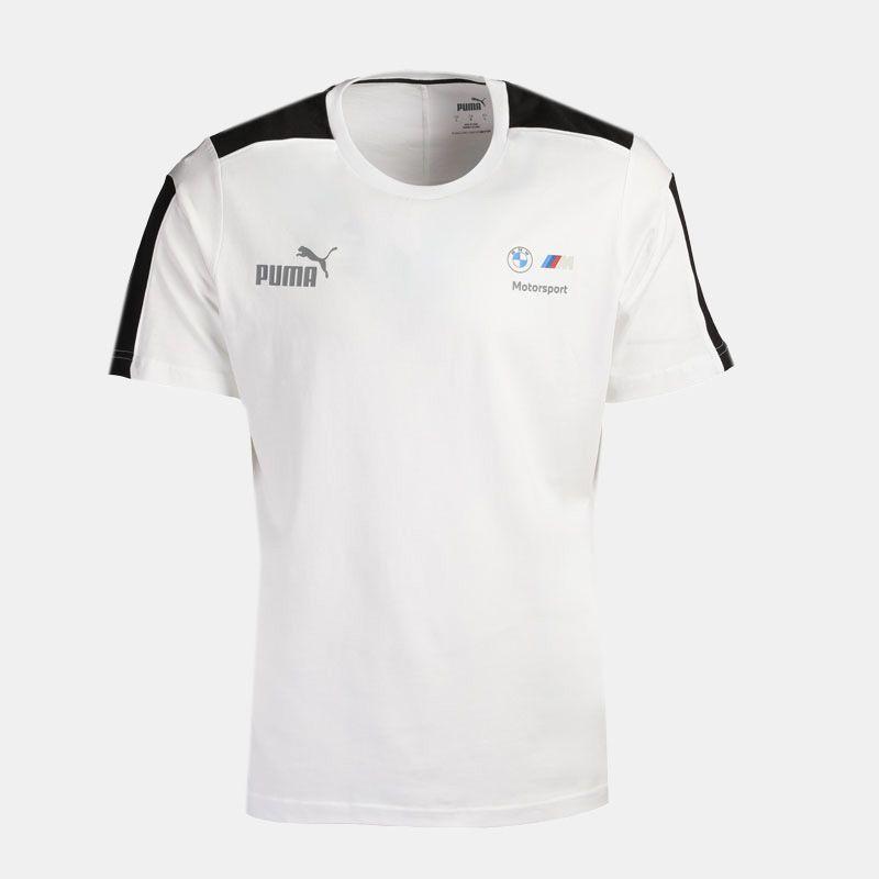 

Мужская черная полосатая спортивная футболка с круглым вырезом PUMA XS белый