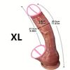 Oversized Soft Realistic Dildo Big Penis Suction Cup Dick Penetration Anal Adult Sex Toys Women Masturbation Clitoral and Vaginal G-spot Stimulation