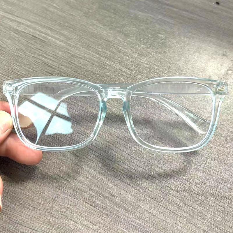 1 Stück Trendige Blaulichtfilter Herrenbrille Gaming TR90 Mattschwarz Anti-Ray Brille Computer Transparent Modebrille