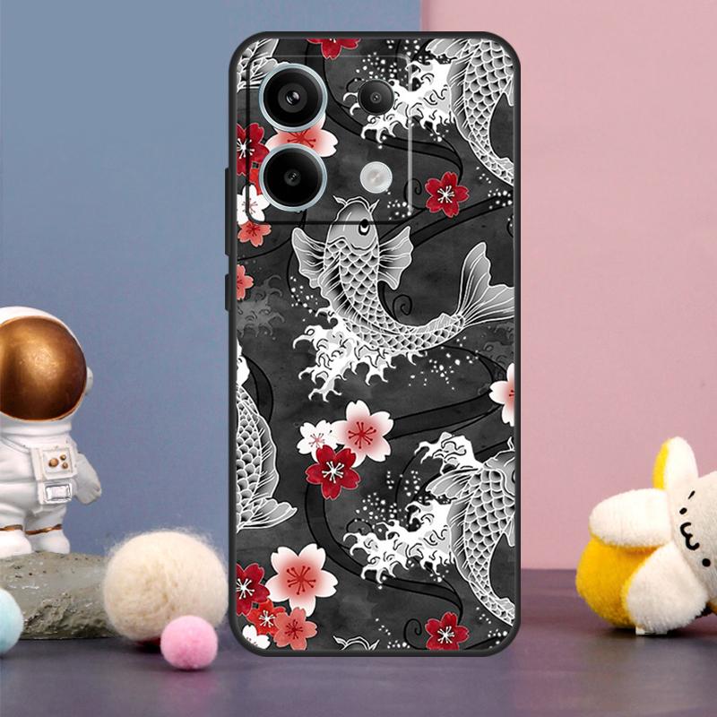 Ying Yang Koi Fish Case For Xiaomi Redmi Note 9 10 11 12 13 Pro Plus 12S 11S 10S 9S Remdi 12 13 C 9C 10C Cover