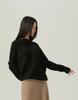 Beiseuseuledeu One Shoulder Flow Knit Top_Black