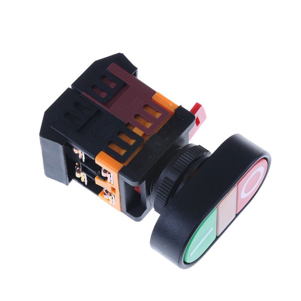 Indicator Light AC LED APBB22N 220V 22mm Push Button Switch ON/OFF Start Stop Momentary