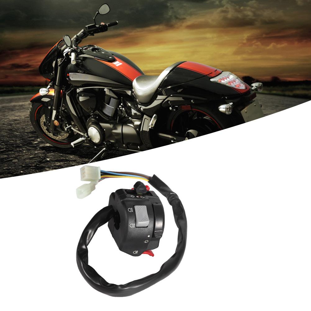 Motorcycle Handlebar Control Switch Headlight Turn Signal Light Horn Button Assembly