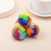 Cross-Border Cat Toys: Colorful Plush Ball, Scratch & Bite-Resistant, Polypropylene Kitten Teasing Ball.
