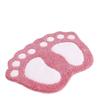 Soft Plush Footprint Bath Mat Bathroom Kitchen Entryway Bedroom Non-Slip Absorbent Floor Rug Washable Modern Decor