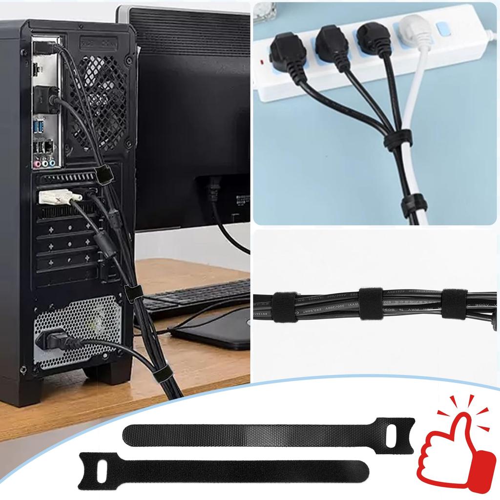 Cable Cable Cable Cable Fixing 50 Black Ties, Management, Ties, Bands, Belts, Pieces, 15cm,