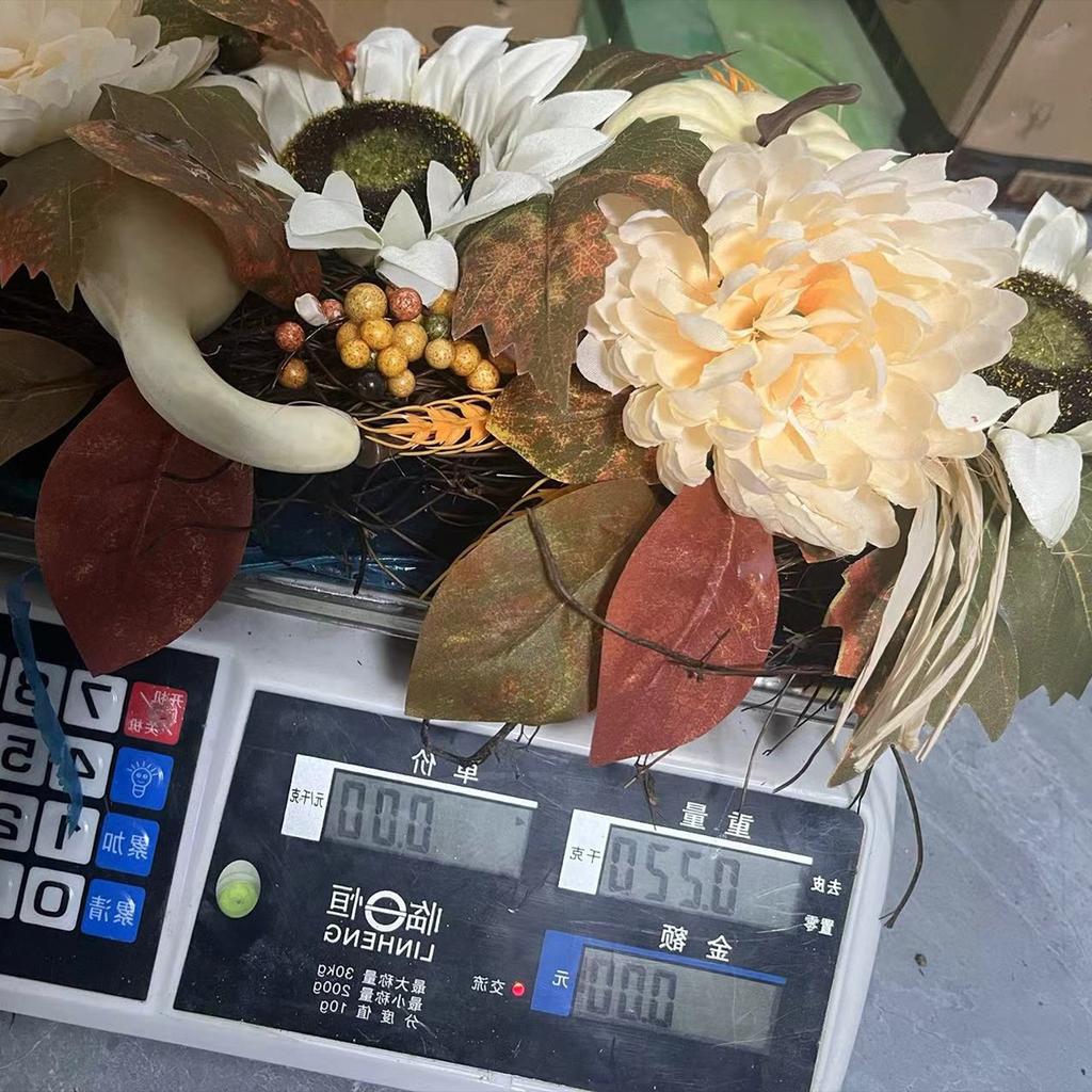 Sunflower White Maple Leaf, Door Hanging Decoration, Festival Props, Hanging Window Wall Hanging