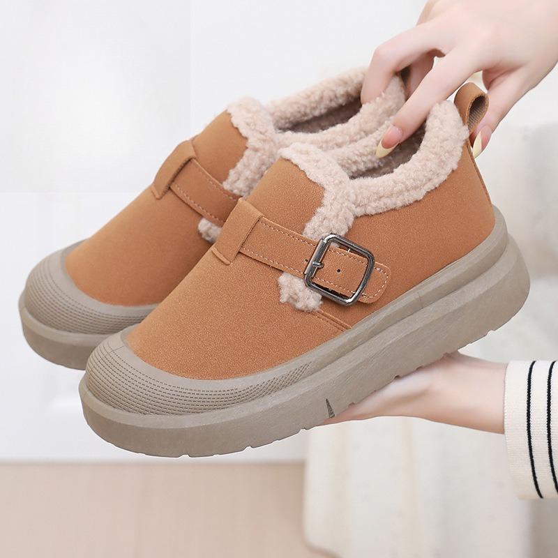 Damskie ocieplane buty polarowe, wygodne buty na miękkiej podeszwie, wszechstronne, modne, antypoślizgowe śniegowce