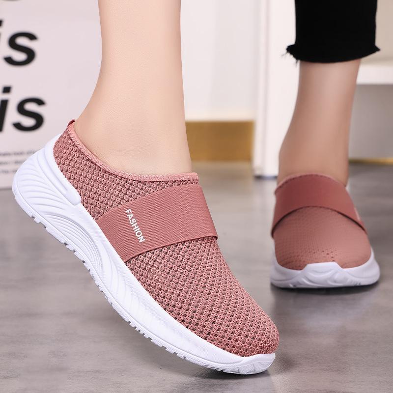 Shoes Women's Summer Casual Shoes Are Breathable and Not Stuffy, Mesh Shoes, One Foot and a Half Slippers, Soft Soles Are Not Tired, Lazy Shoes