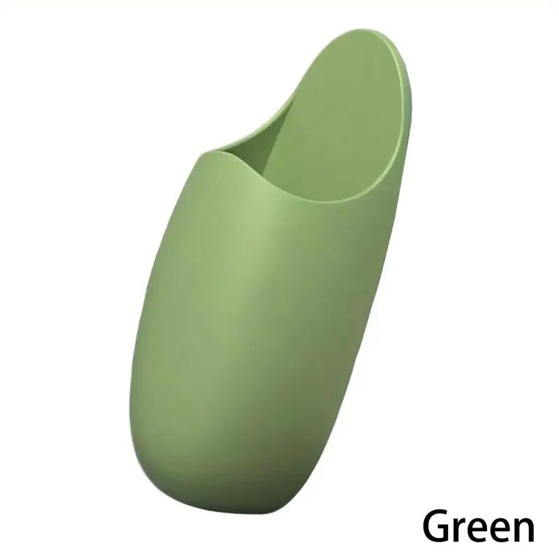 

Многоцелевая силиконовая настенная полка для хранения кухонных принадлежностей, органайзер для ванной комнаты, подставка для зубных щеток, не требующая сверления 1PCS зелёный