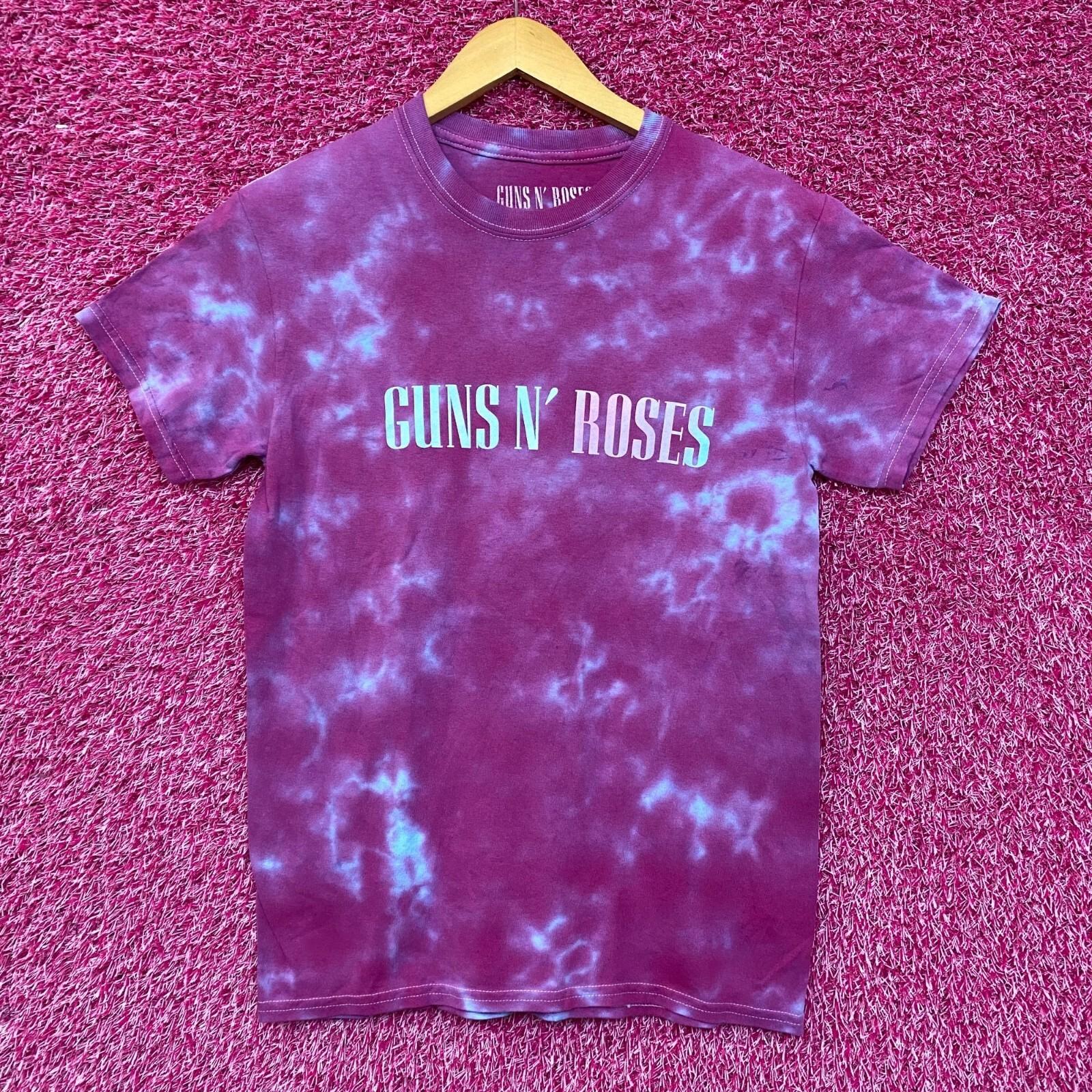 Guns N’ Roses Logo Rock Tie Dye Tshirt size Small S