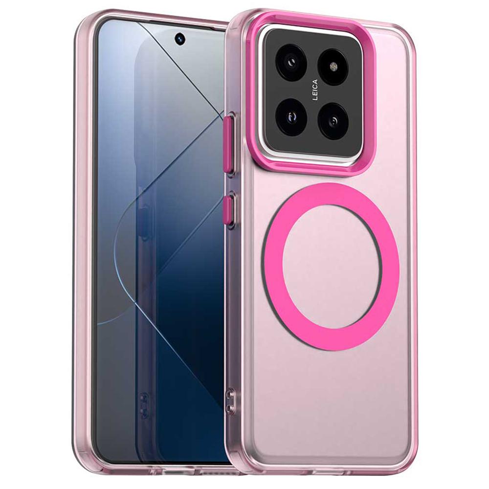 Für Xiaomi 14 Hülle Kompatibel mit MagSafe PC+TPU+PET Anti-Sturz Handyhülle