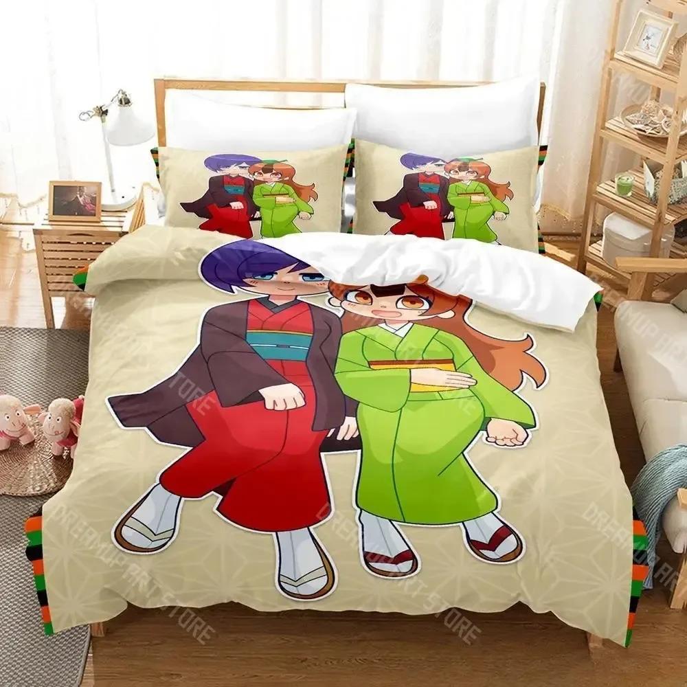 3D Print My Master Has No Tail Anime Bedding Set Single Twin Full Queen King Size Bed Set Adult Kid Bedroom Duvet Cover Sets